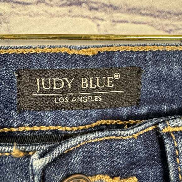 Judy Blue Raw Hem Skinny Jeans Size 7/28 - Picture 5 of 8